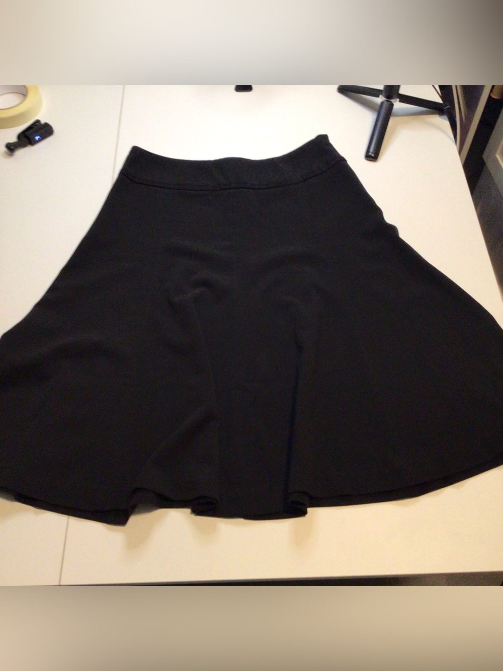 Classic Black half circle Skirt with Flattering Waistband